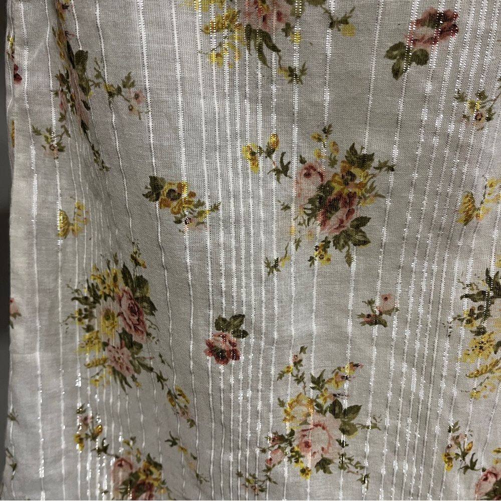 Lovestitch floral long sleeve oversized‎ blouse size M Medium - Picture 7 of 15